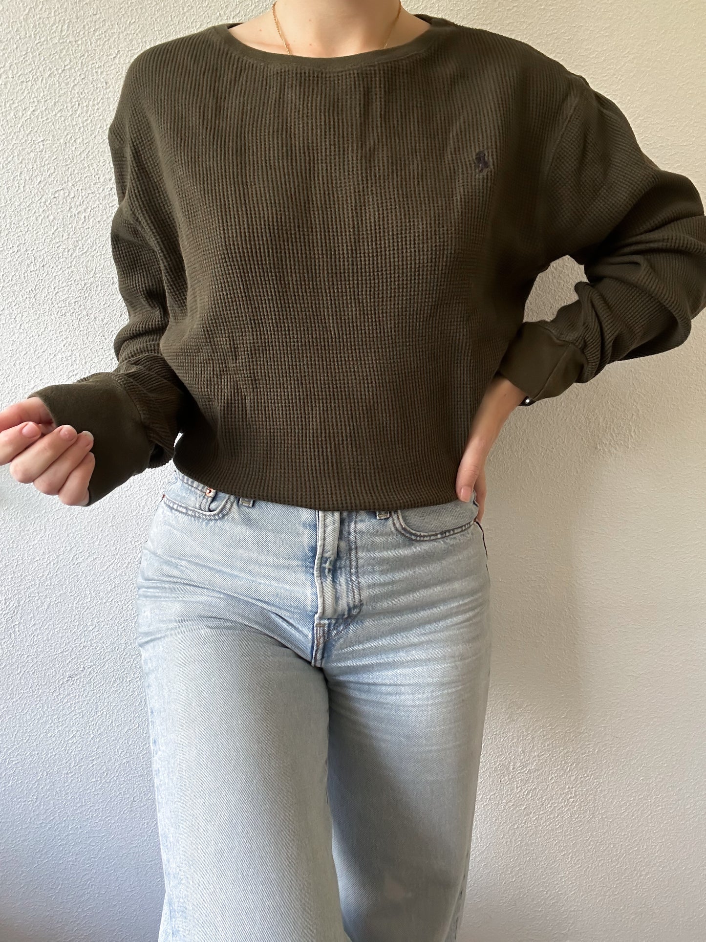 Ralph Lauren waffle knit XL