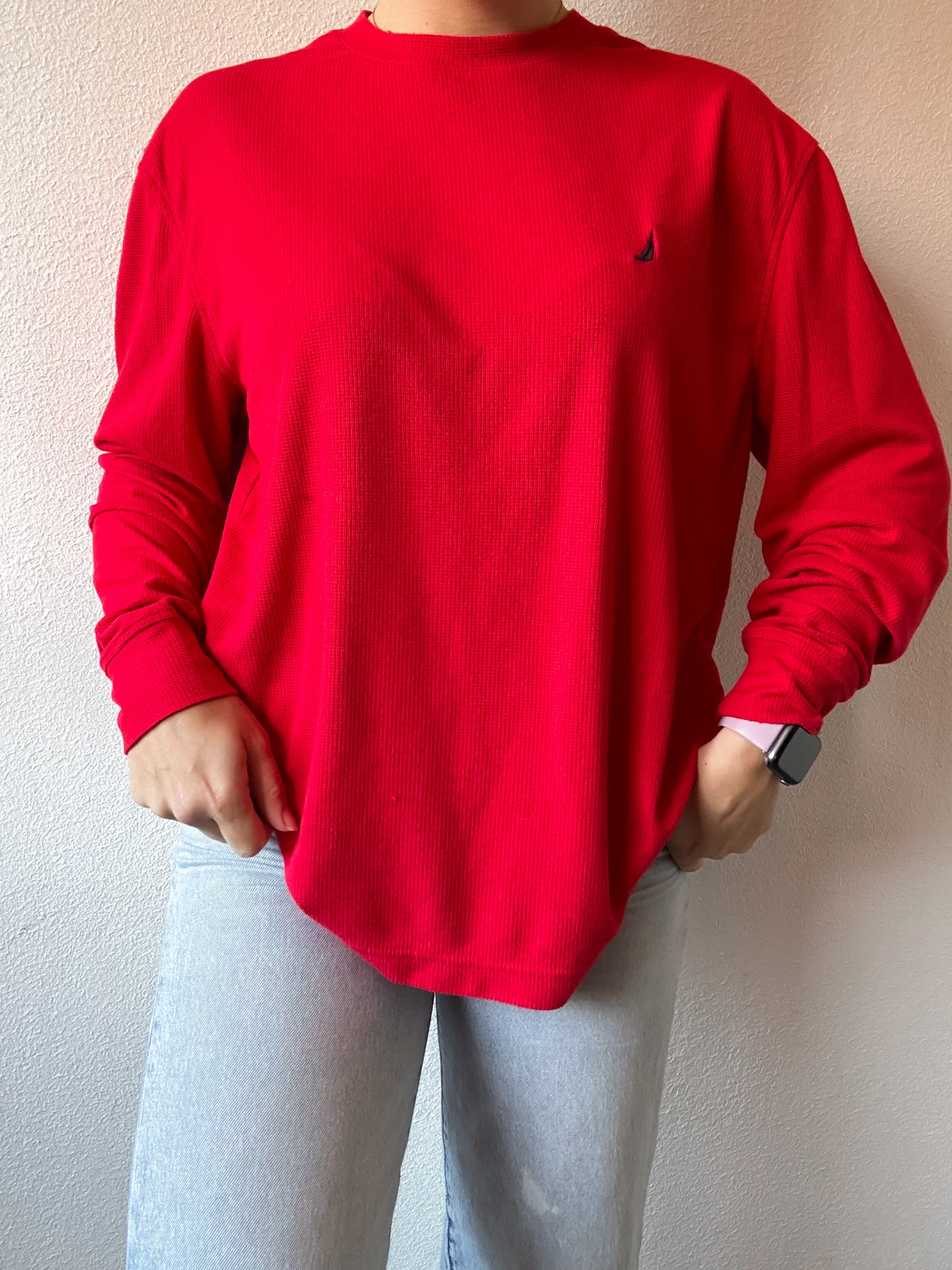 Nautica waffle knit M