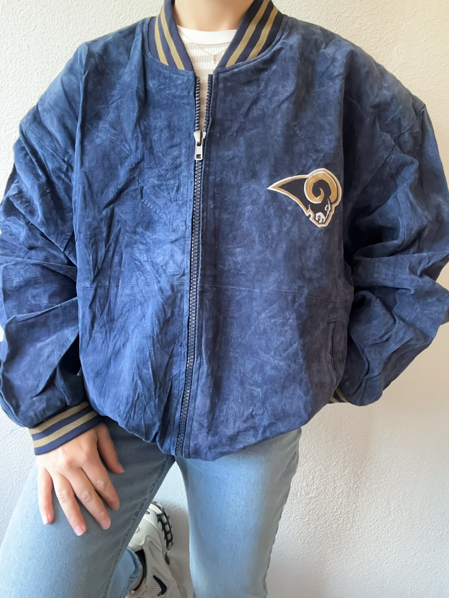 Leren jas NFL Rams M