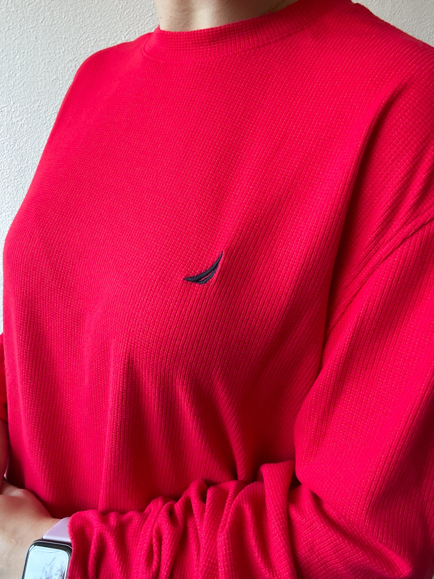 Nautica waffle knit M