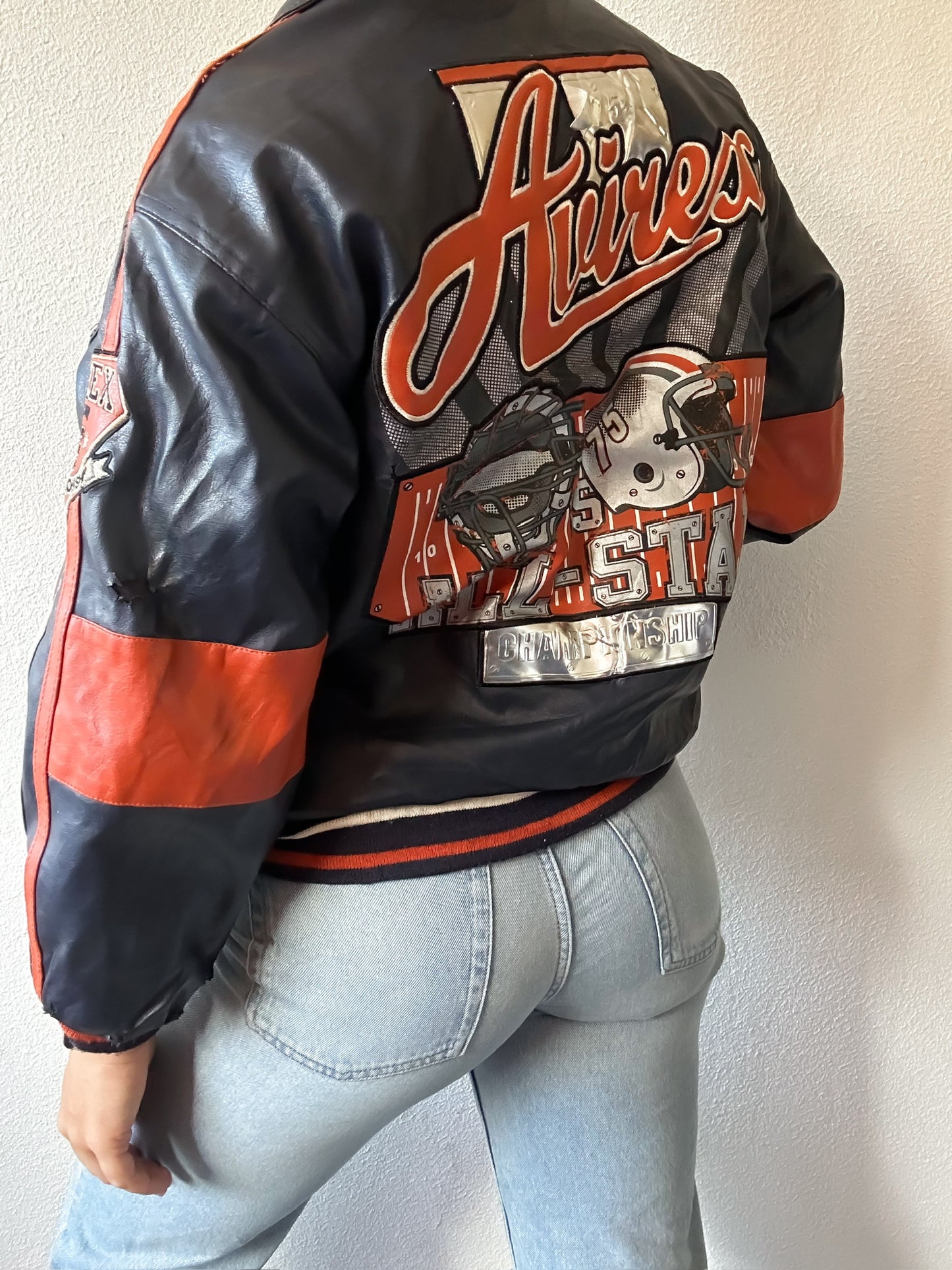 Avirex leather jacket XS