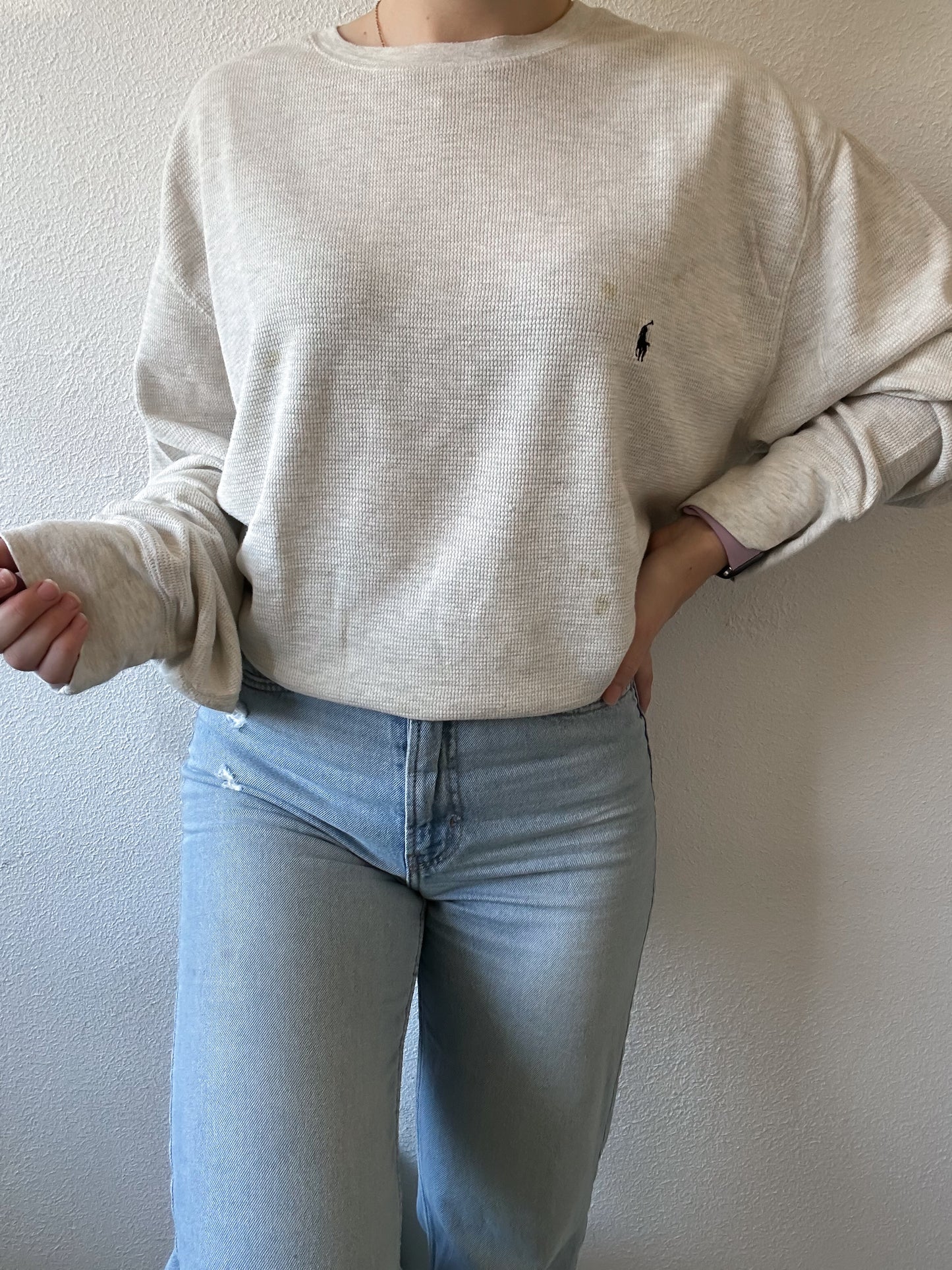 Ralph Lauren waffle knit XL