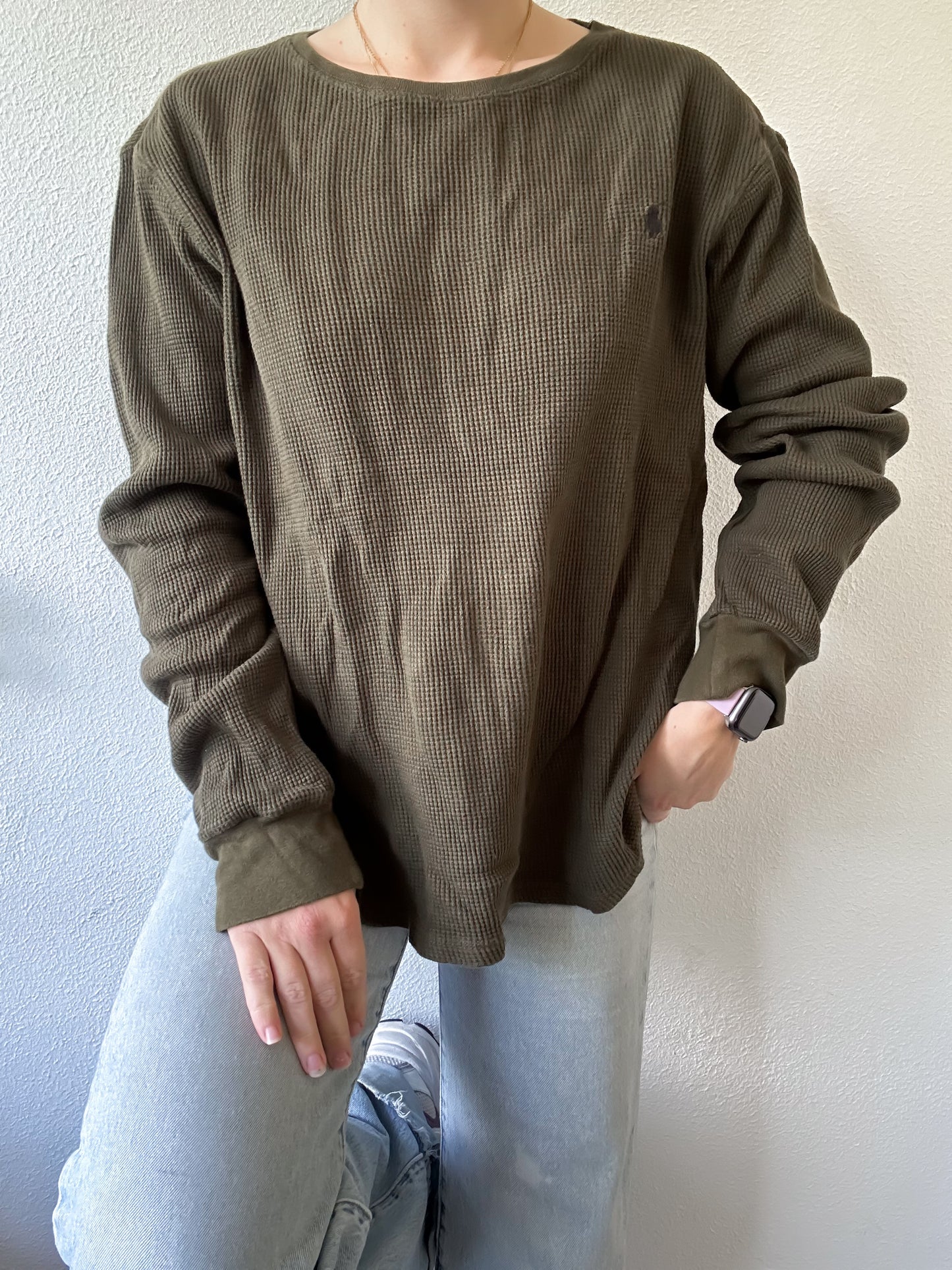 Ralph Lauren waffle knit XL