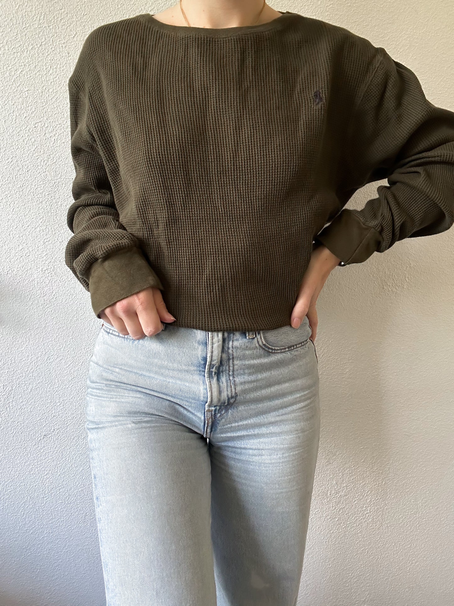 Ralph Lauren waffle knit XL