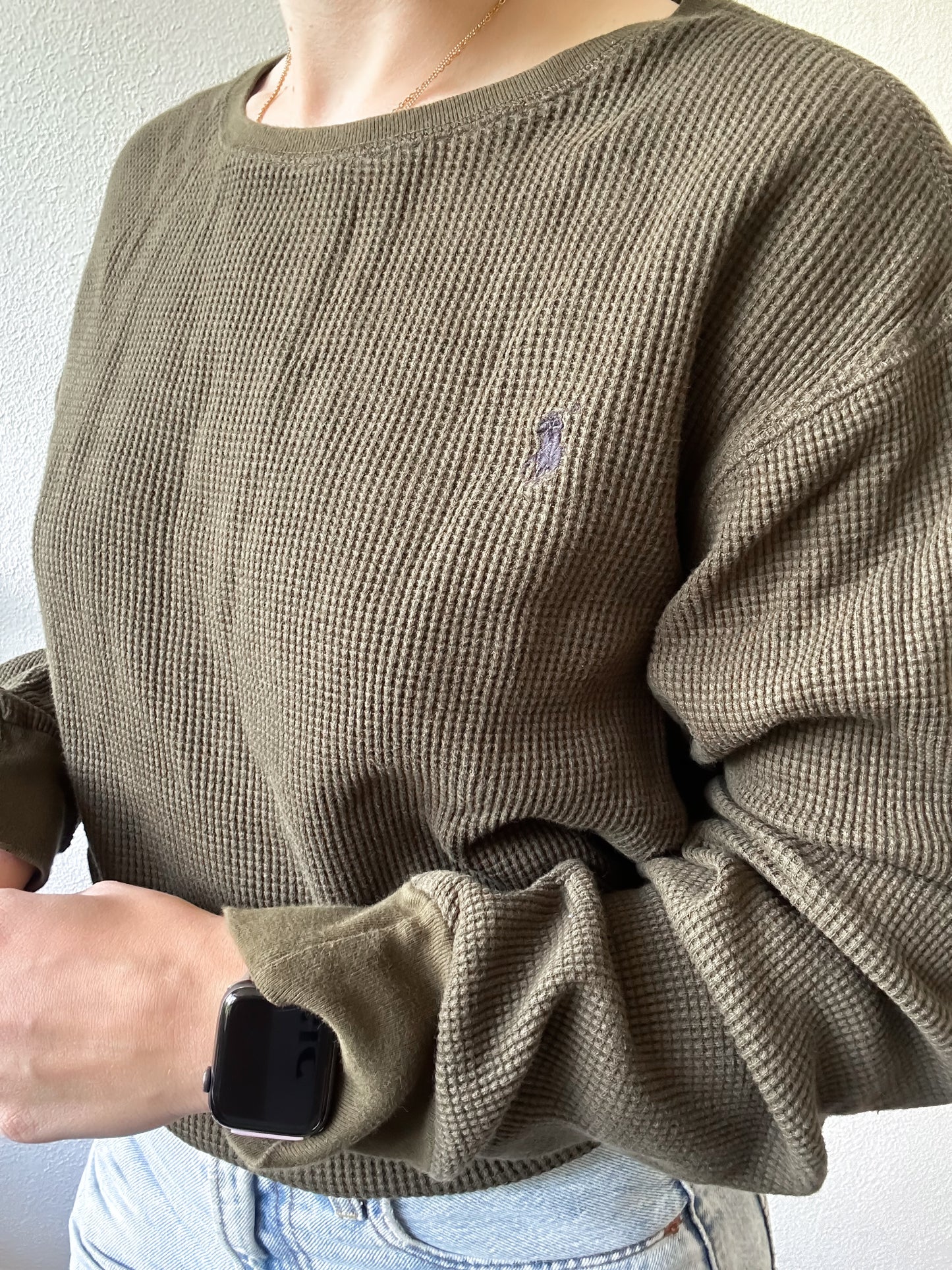 Ralph Lauren waffle knit XL