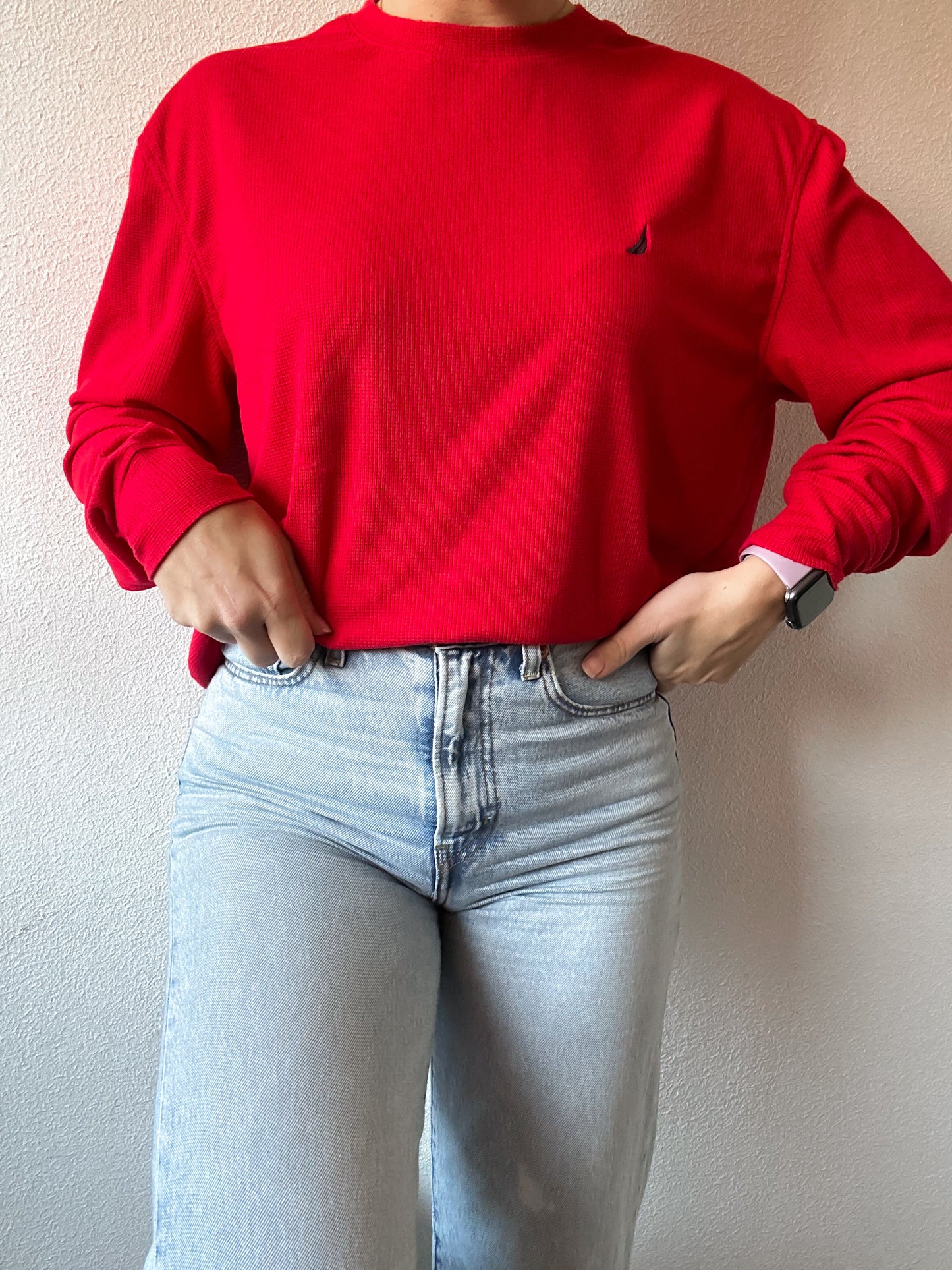Nautica waffle knit M