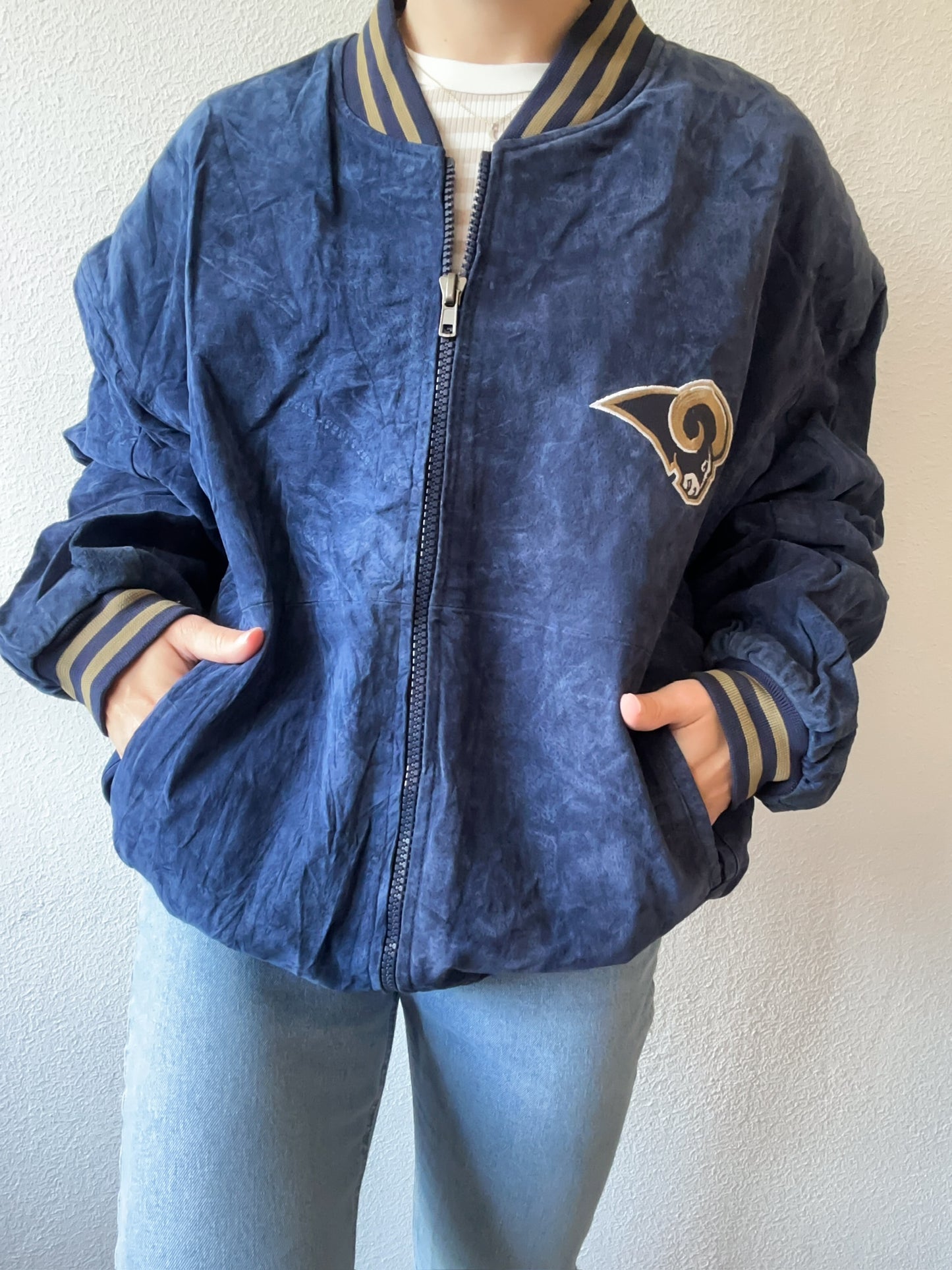 Leren jas NFL Rams M