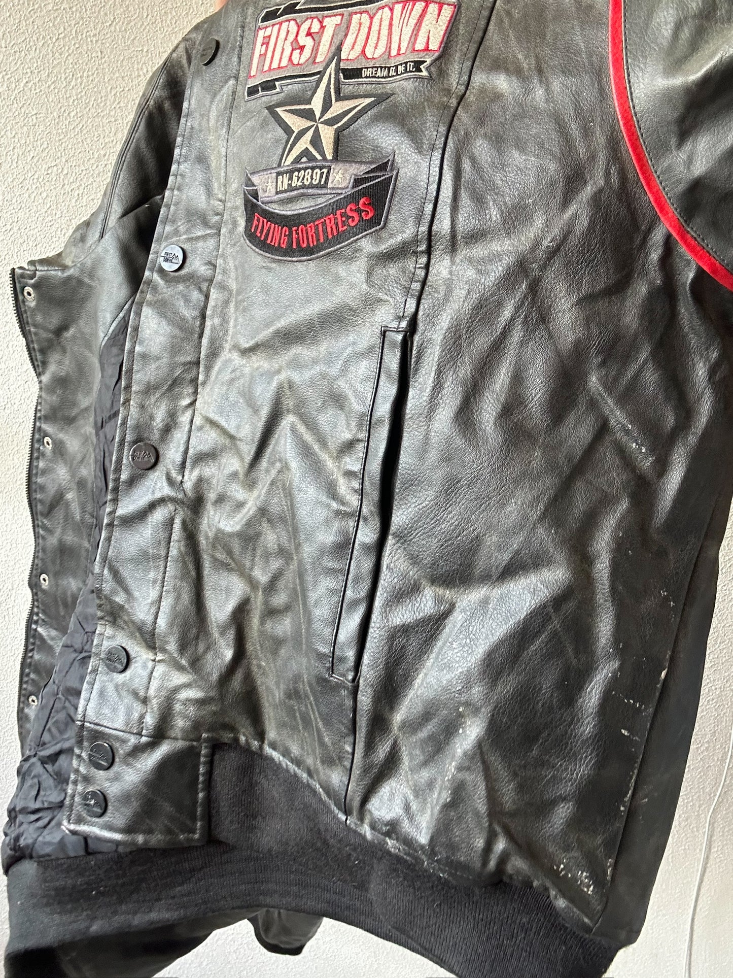 First Down leather jacket L