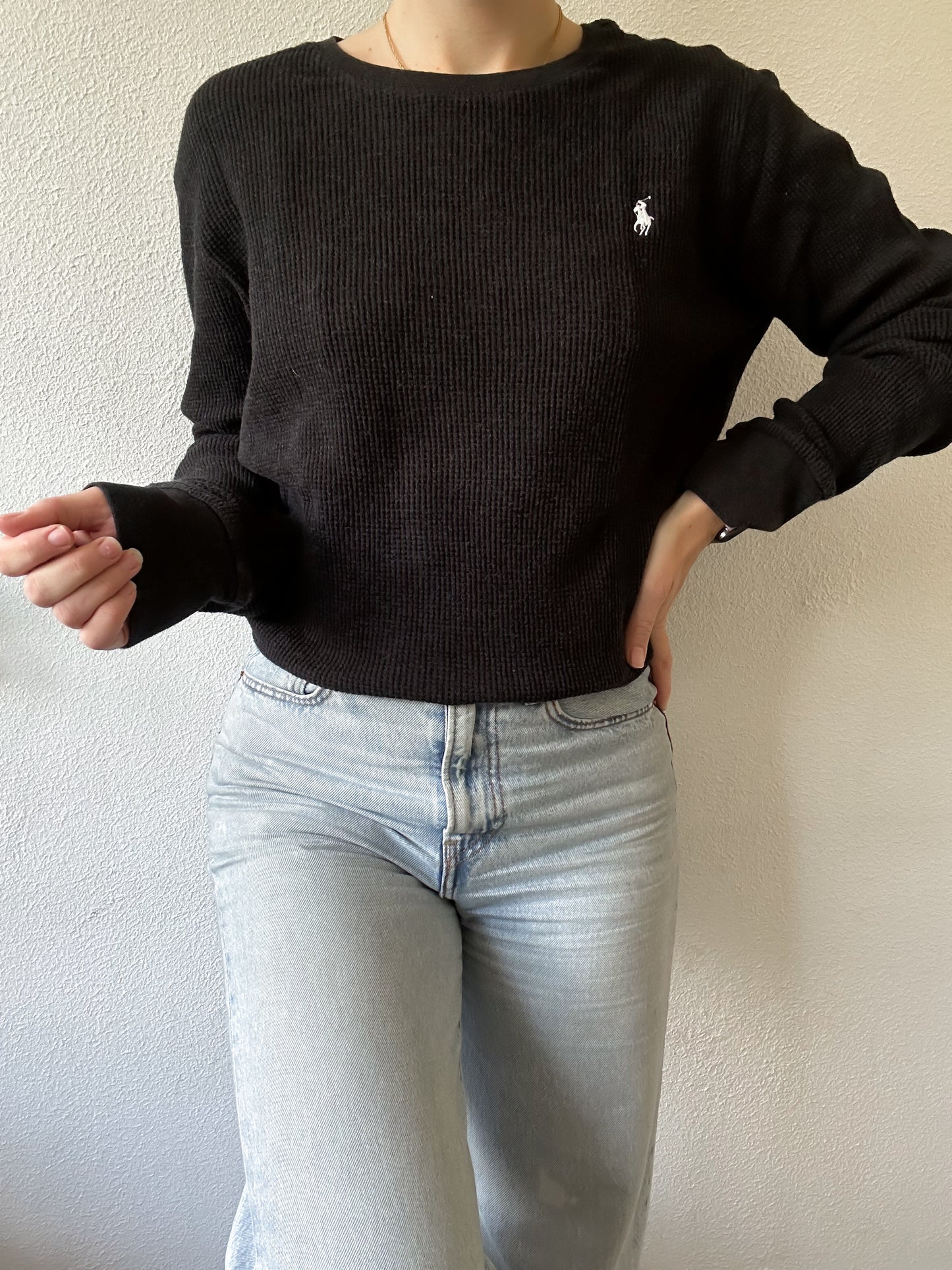Ralph Lauren waffle knit L