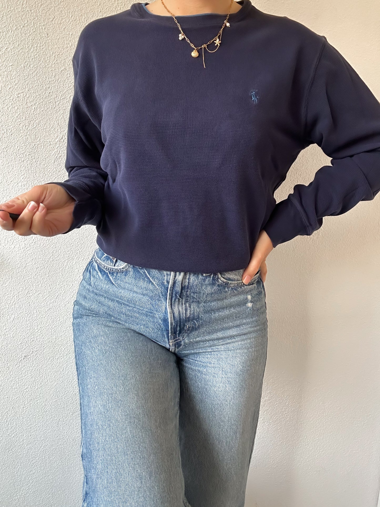 Ralph Lauren waffle knit L