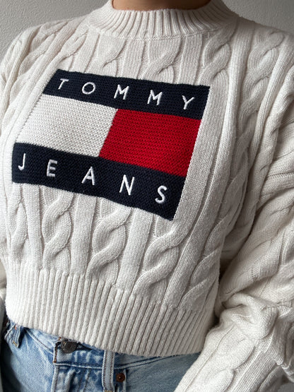 Tommy Hilfiger cable knit sweater S