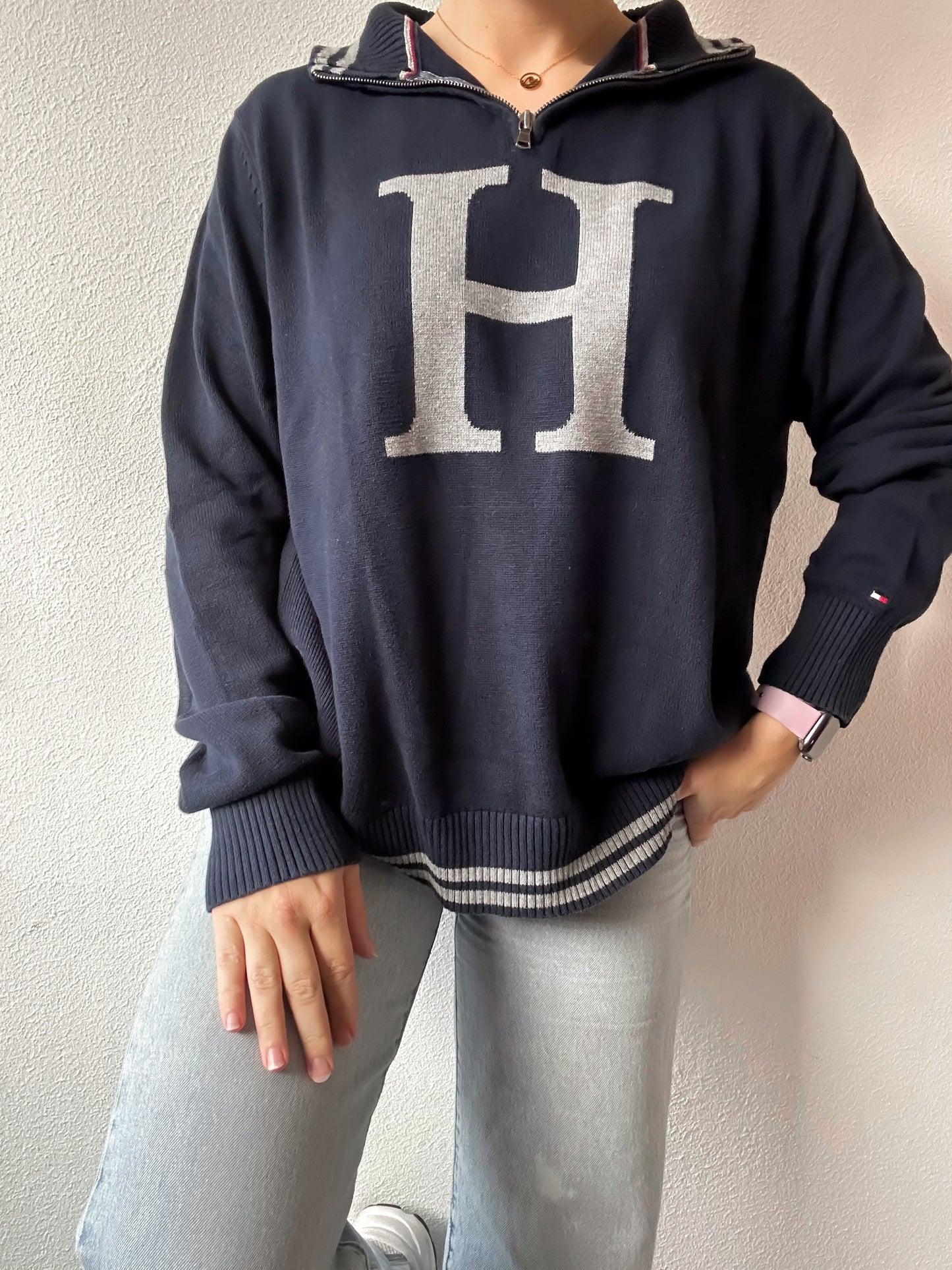 Tommy Hilfiger zip sweater L