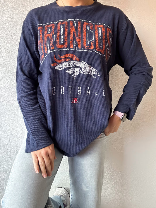 NFL Broncos waffle knit XL