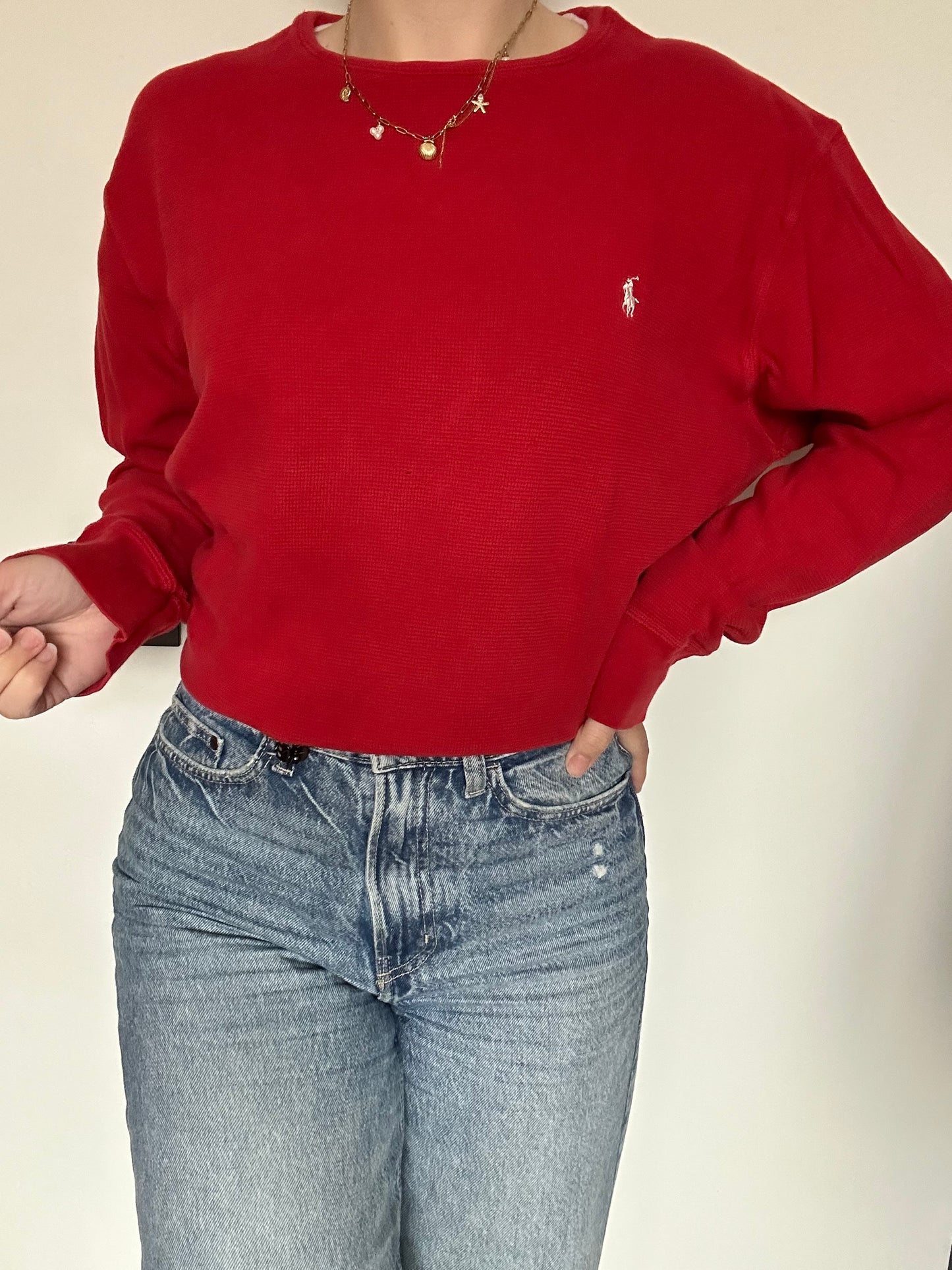 Ralph Lauren waffle knit XL